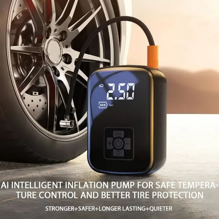 Portable Wireless Car Tyre Inflator Pump - SteadyBuy