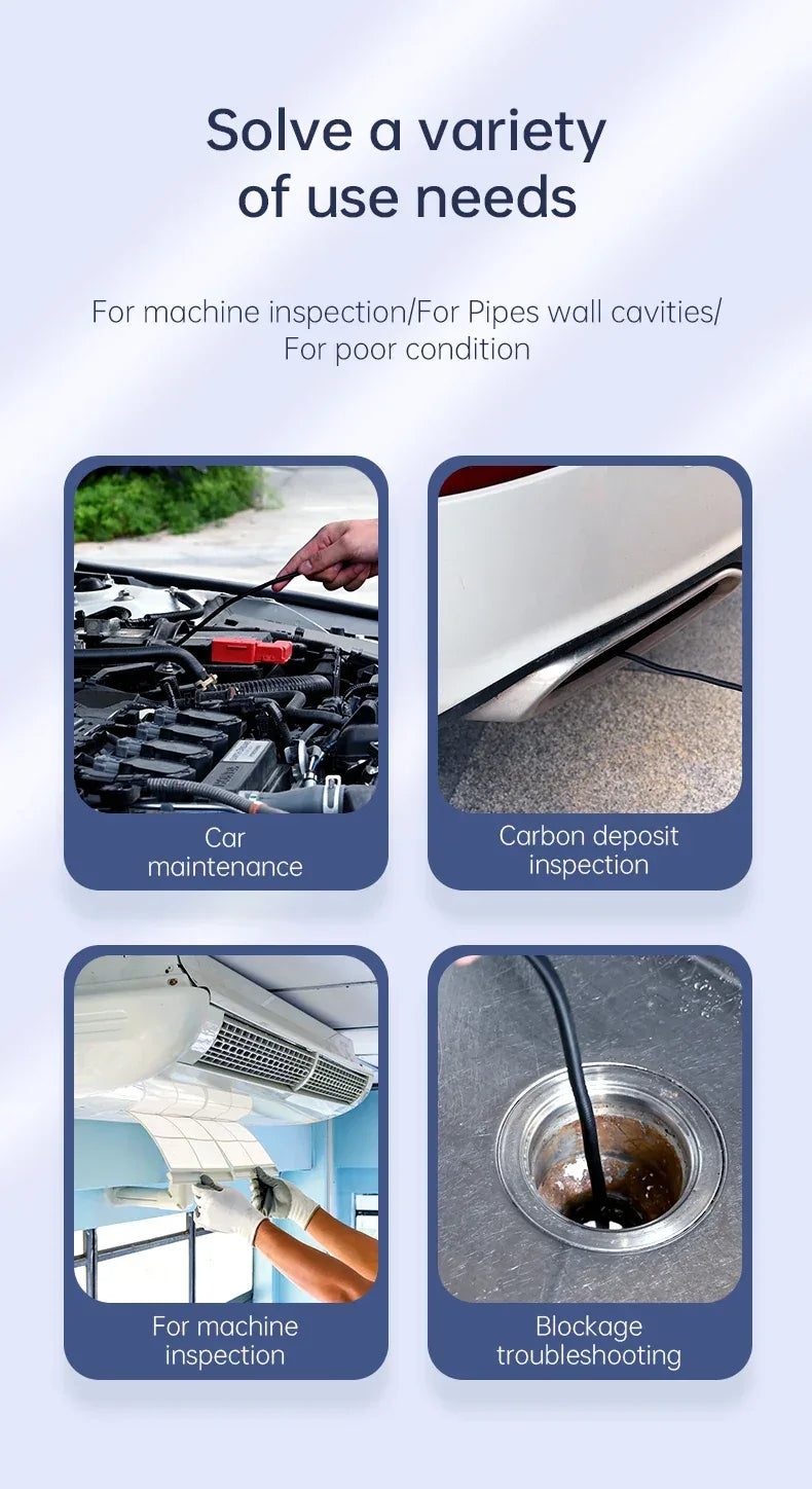 1080P Industrial Endoscope Camera with 4.3" Screen - SteadyBuy