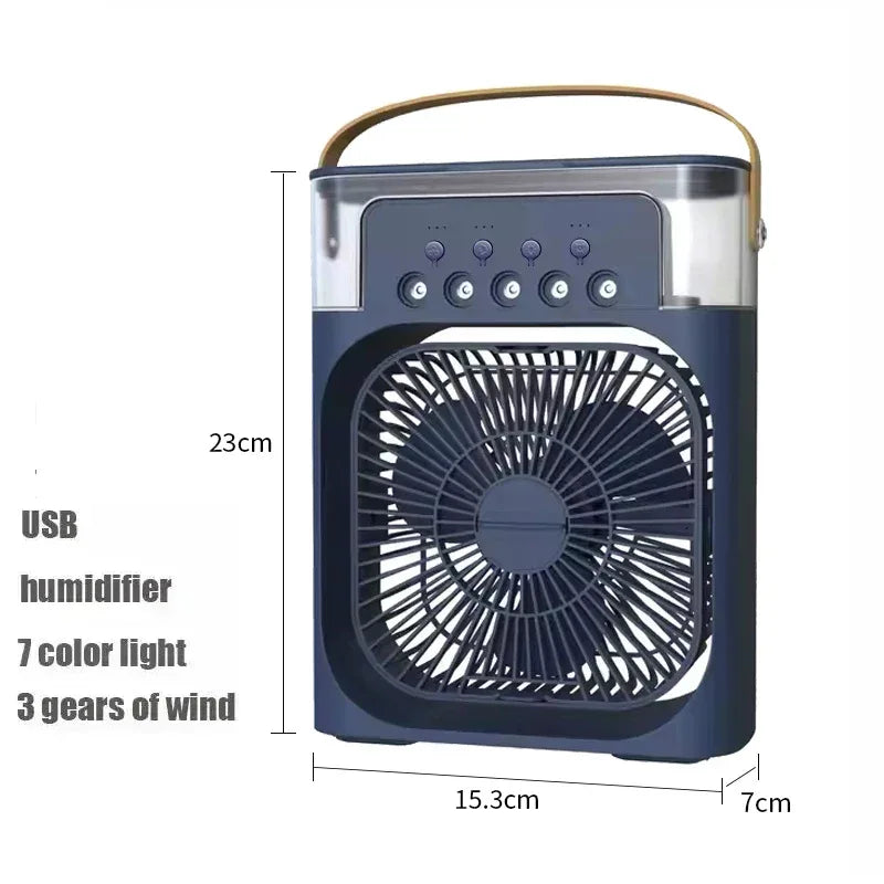 3‑in‑1 Portable Air Cooler & LED Night Light - SteadyBuy