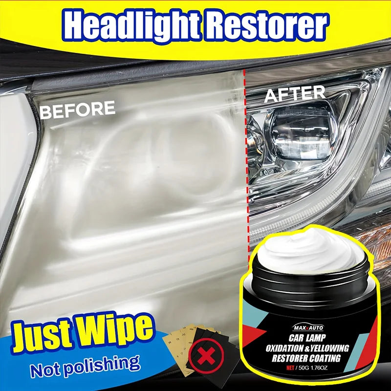 Car Headlight Restoration & Scratch Removal Kit