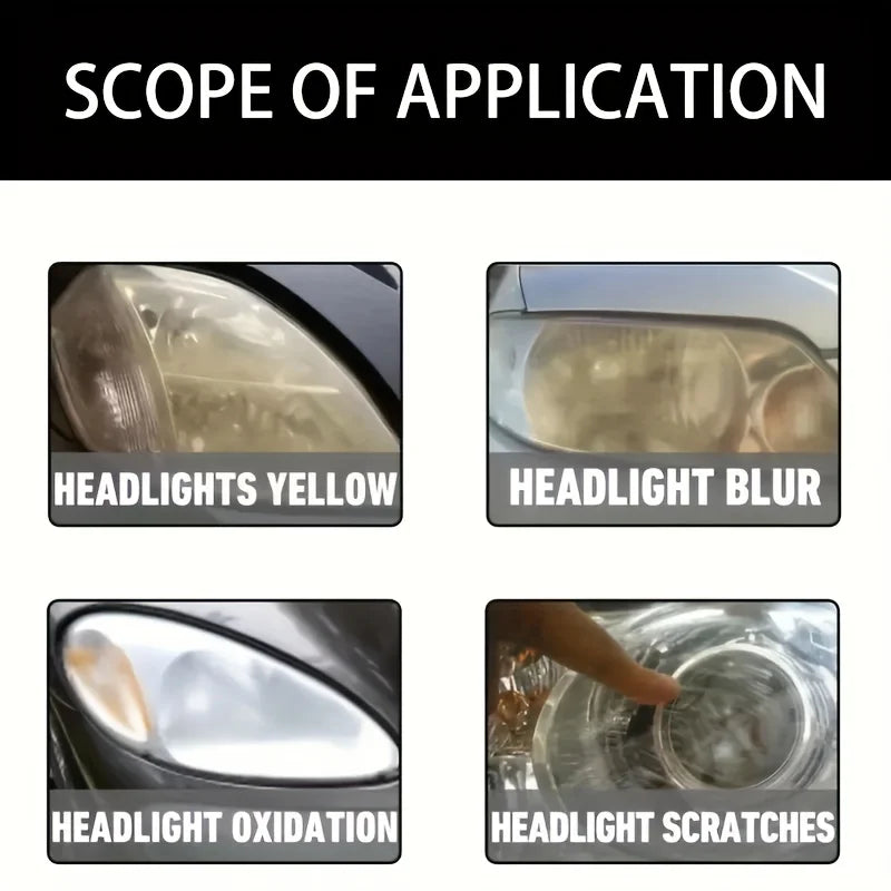 Car Headlight Restoration & Scratch Removal Kit