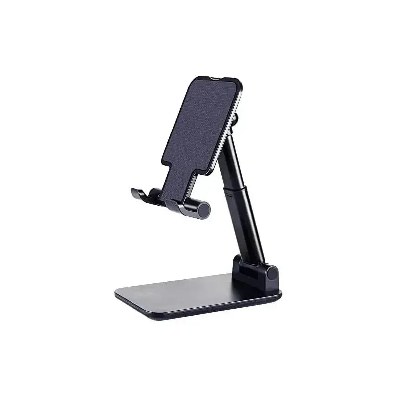 Adjustable Desk Phone & Tablet Stand – Black - SteadyBuy