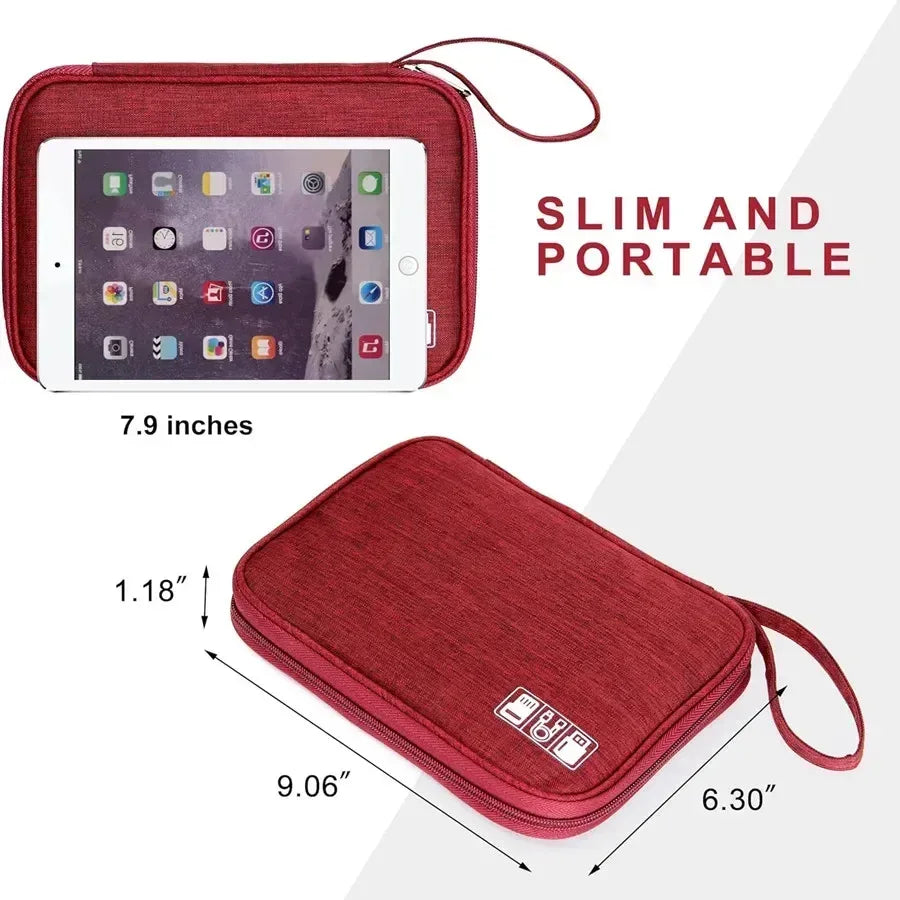 Travel Cable Winder & Tech Organiser Box - SteadyBuy