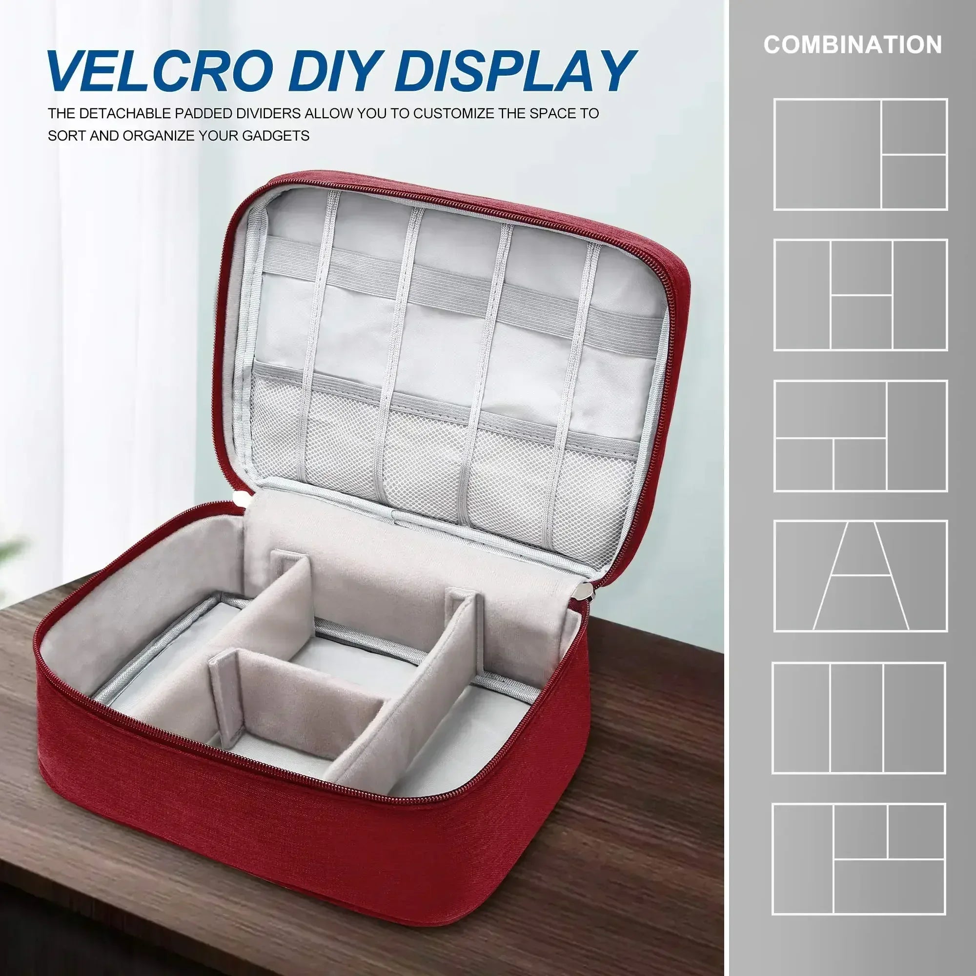 Travel Cable Winder & Tech Organiser Box - SteadyBuy