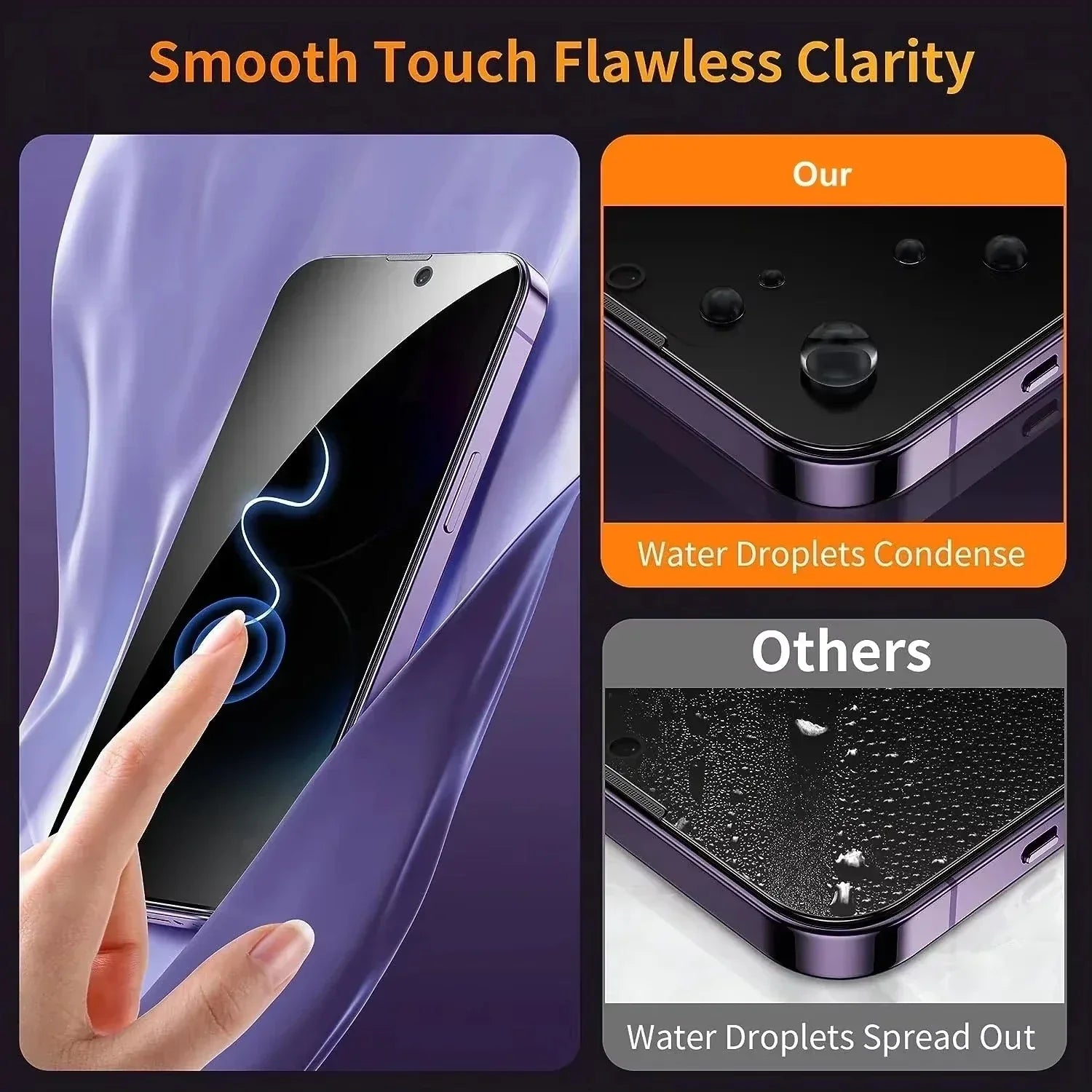 Privacy Glass Screen Protector for iPhone – Anti‑Spy - SteadyBuy