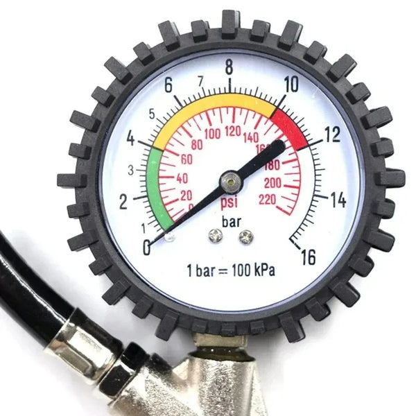 Car Emergency Tyre Pressure Gauge - 220PSI Monitor & Inflator for Your Vehicle