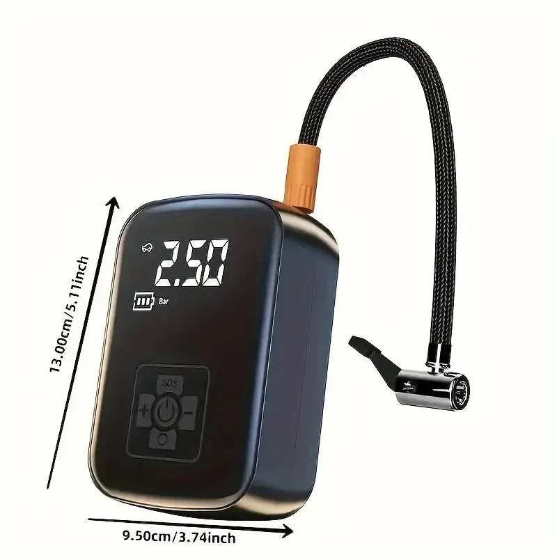 Portable Wireless Car Tyre Inflator Pump - SteadyBuy