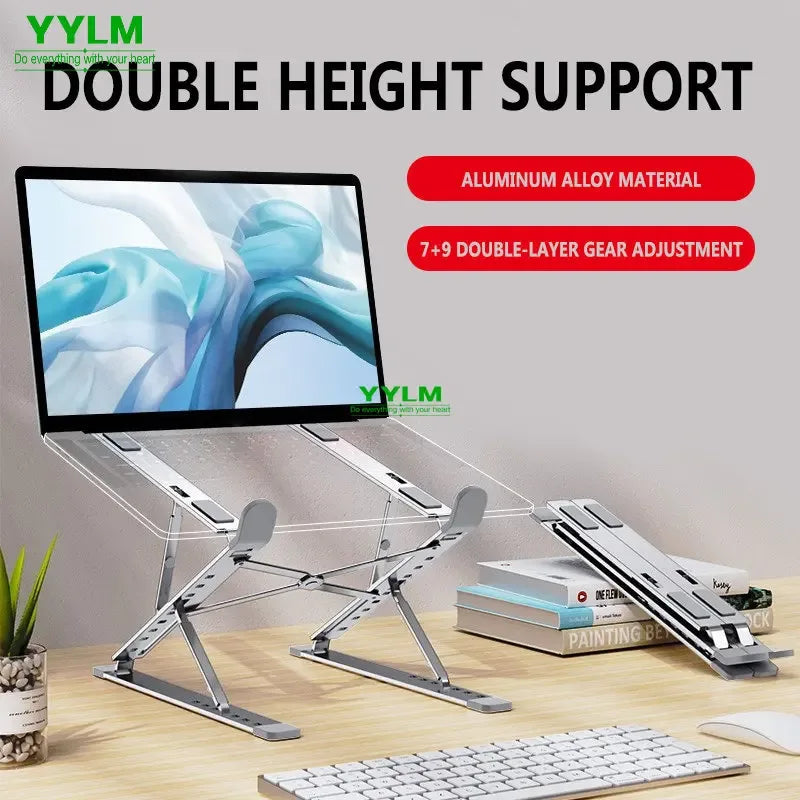 Aluminium Adjustable Laptop Stand for MacBook & Notebooks - SteadyBuy