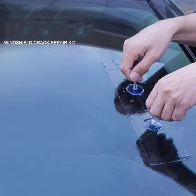 Windshield Glass Crack Repair Kit – No UV Needed - SteadyBuy