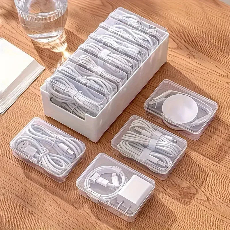 Cable Organiser Storage Box Set (2-Pack) - SteadyBuy
