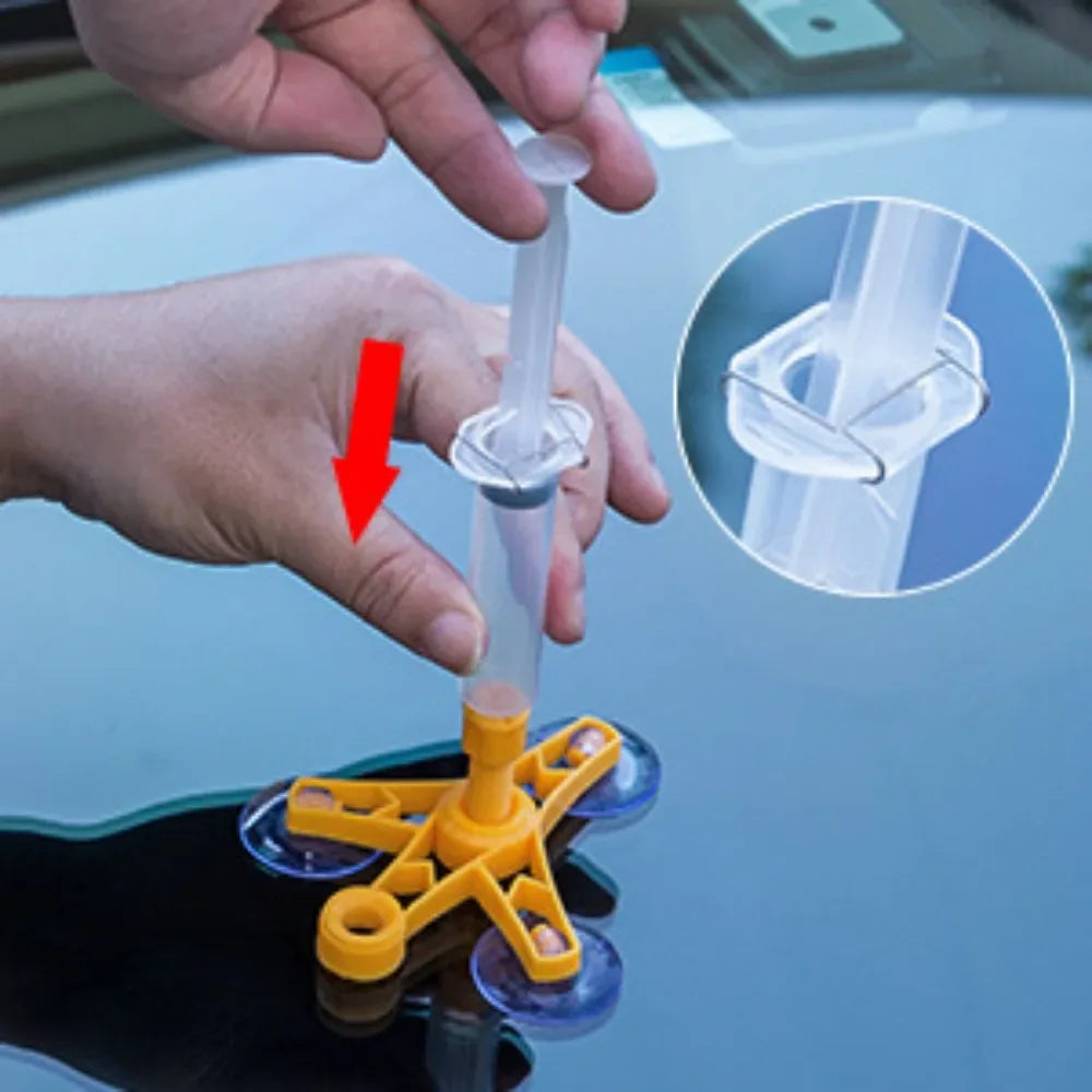 Windshield Glass Crack Repair Kit – No UV Needed - SteadyBuy