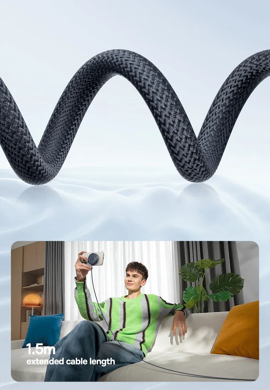 Baseus 15W Qi2 Magnetic Wireless Charger with Stand - SteadyBuy