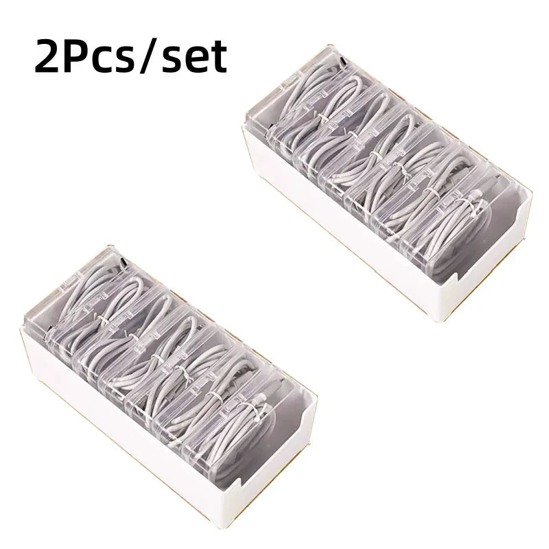 Cable Organiser Storage Box Set (2-Pack) - SteadyBuy