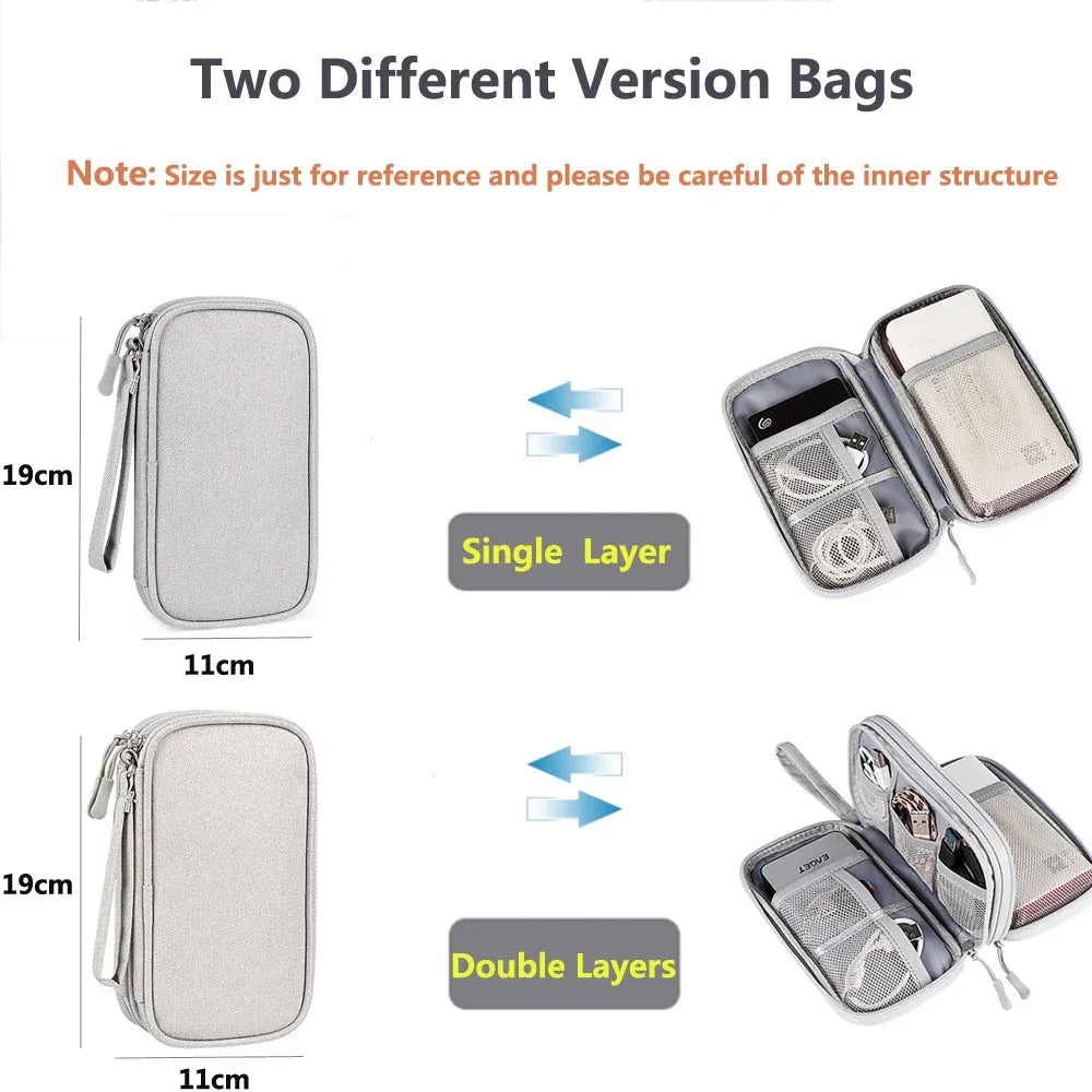 Waterproof Tech Cable Travel Organiser Case - SteadyBuy