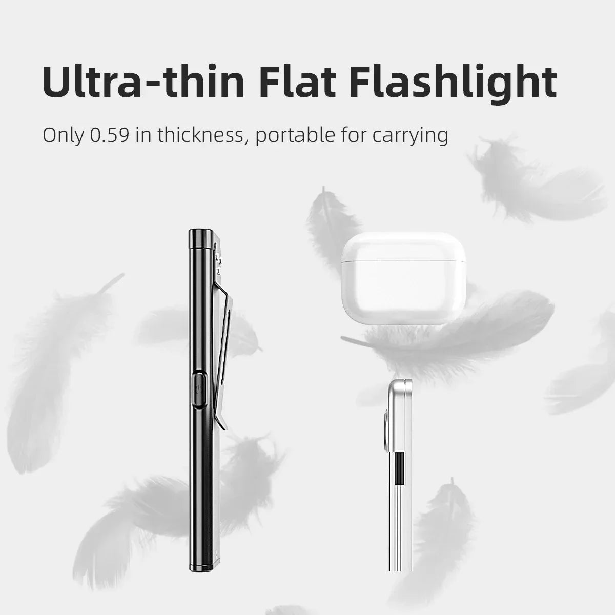 LED Keychain Flashlight 600Lm USB-C Rechargeable - SteadyBuy