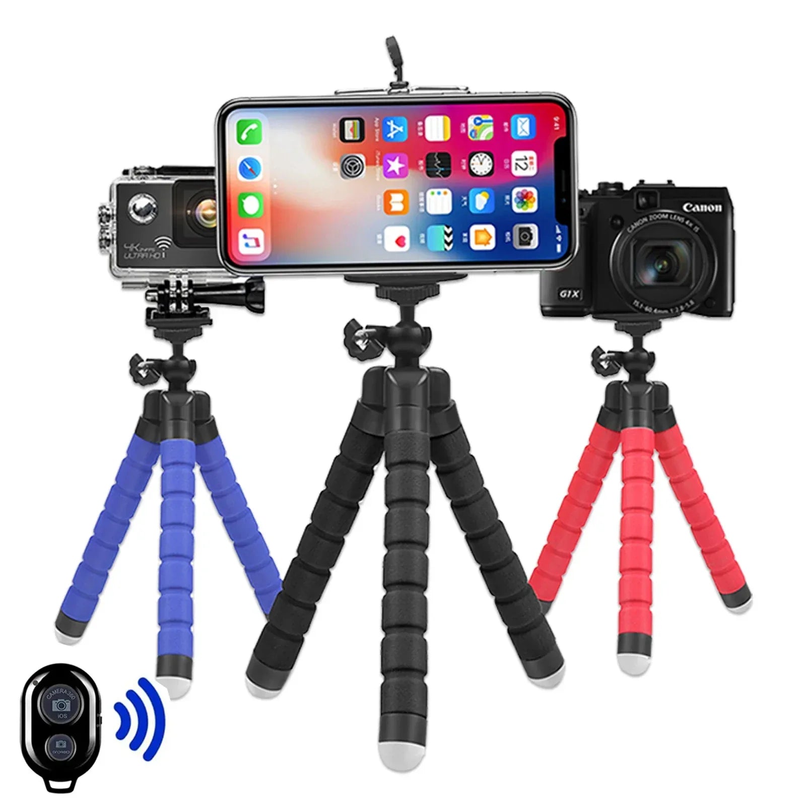 Flexible Octopus Tripod for Phone & Action Cameras - SteadyBuy