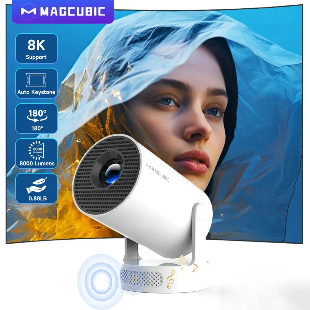 Magcubic HY300 Pro 8K Android Portable Projector - SteadyBuy