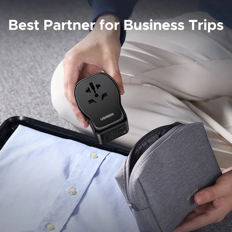 UGREEN 65W GaN Universal Travel Adapter & Charger - SteadyBuy