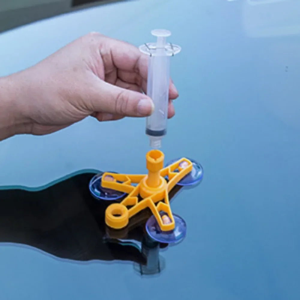 Windshield Glass Crack Repair Kit – No UV Needed - SteadyBuy