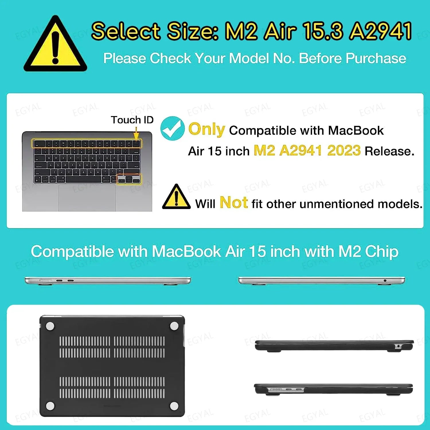 Matte Hard Case for MacBook Air & Pro 13–16" - SteadyBuy