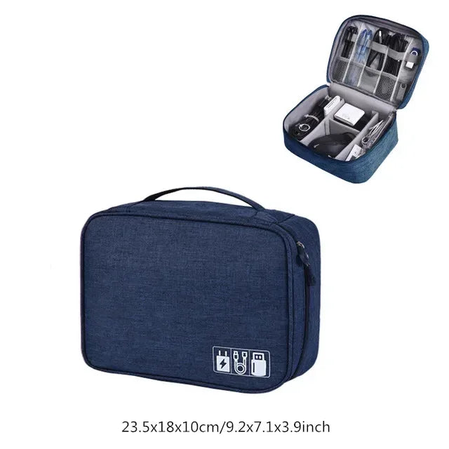 Travel Cable Winder & Tech Organiser Box - SteadyBuy