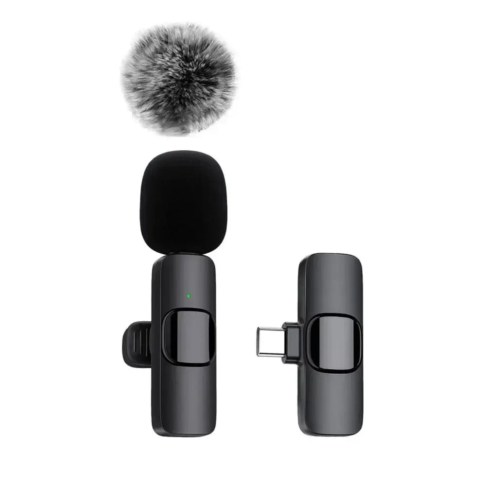 K60 Wireless Lavalier Microphone 2‑in‑1 for Phone & Laptop - SteadyBuy