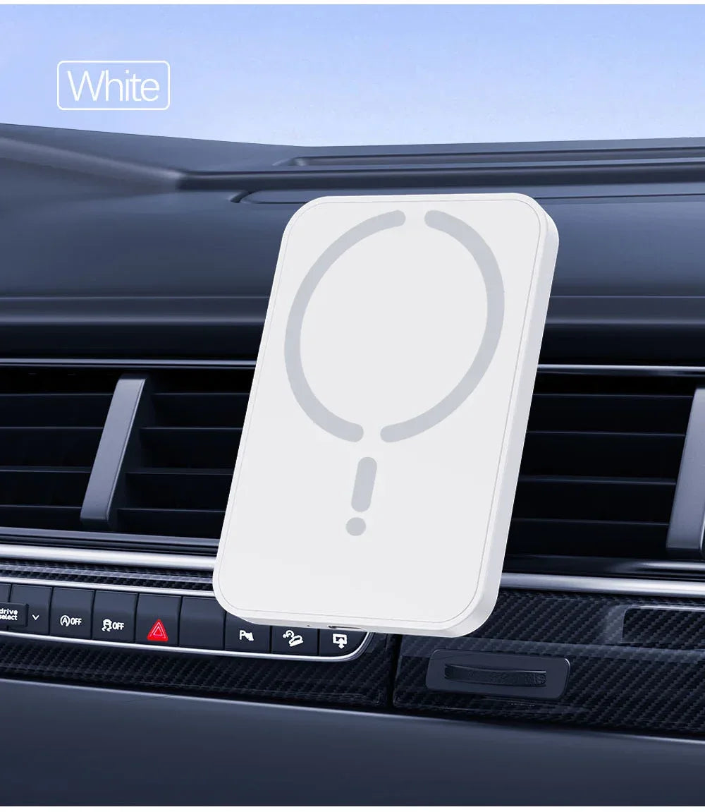 15W Magnetic MagSafe Car Wireless Charger Mount - SteadyBuy
