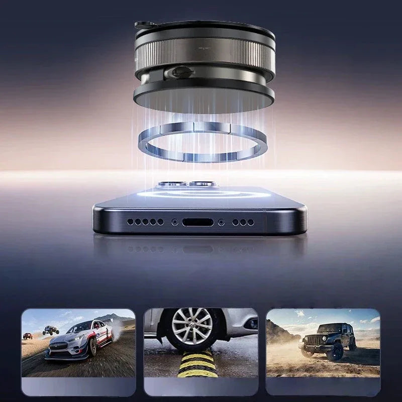 Magnetic Car Phone Mount with 360° Foldable Arm - SteadyBuy