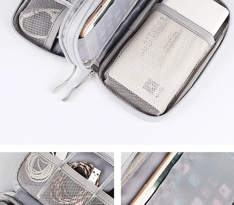 Waterproof Tech Cable Travel Organiser Case - SteadyBuy