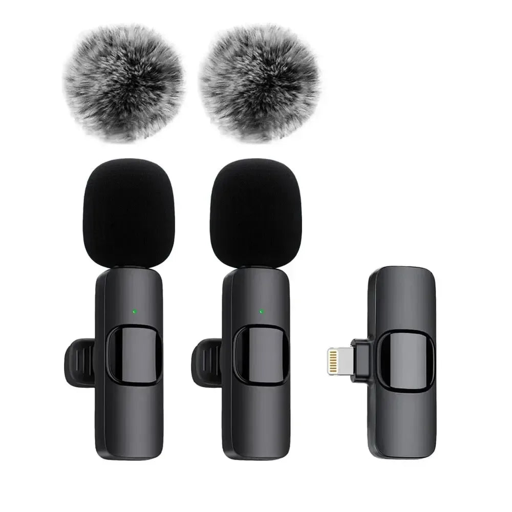 K60 Wireless Lavalier Microphone 2‑in‑1 for Phone & Laptop - SteadyBuy