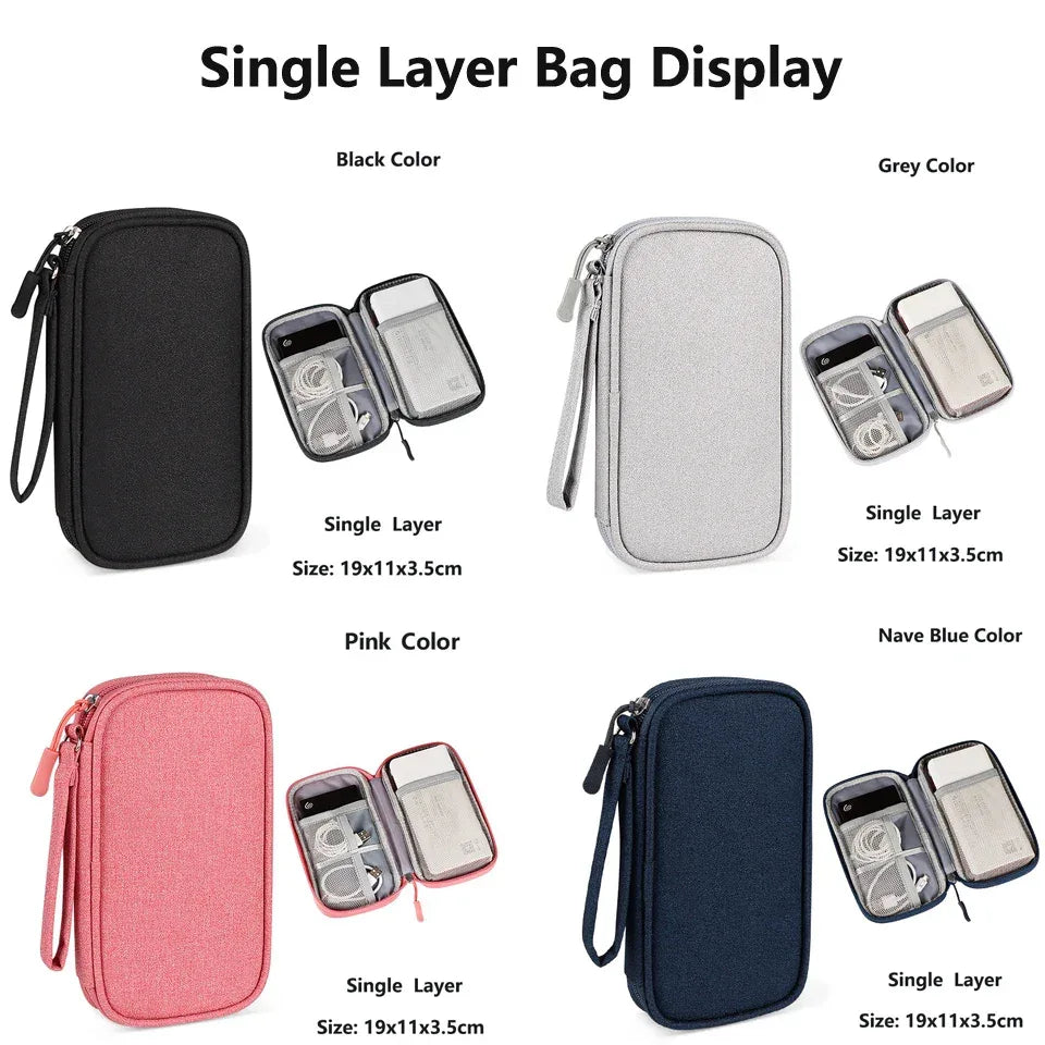 Waterproof Tech Cable Travel Organiser Case - SteadyBuy