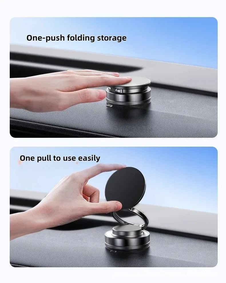 Magnetic Car Phone Mount with 360° Foldable Arm - SteadyBuy