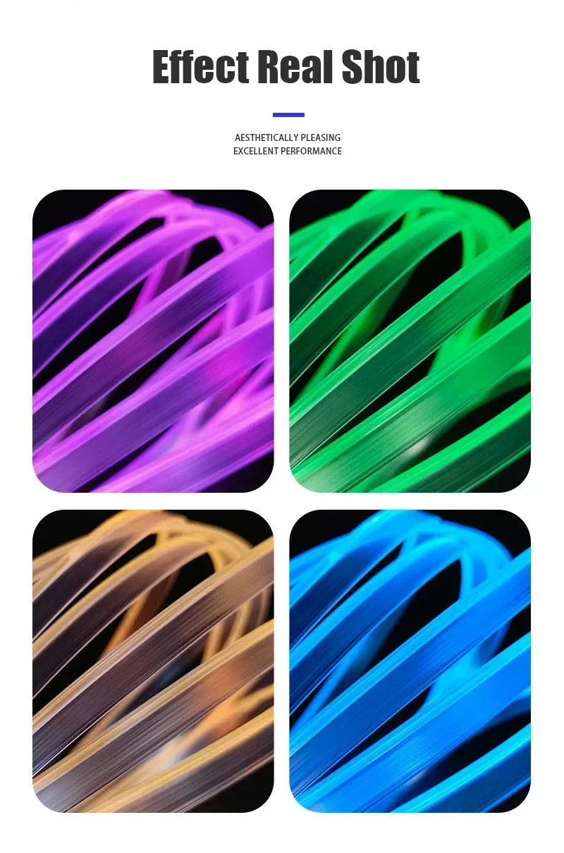 RGB Car Interior Ambient LED Light Strip (USB, App Control) - SteadyBuy