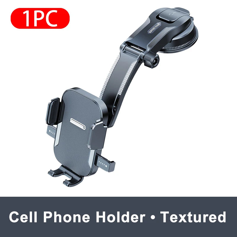 Car Dashboard Phone Mount with Rearview Mirror View