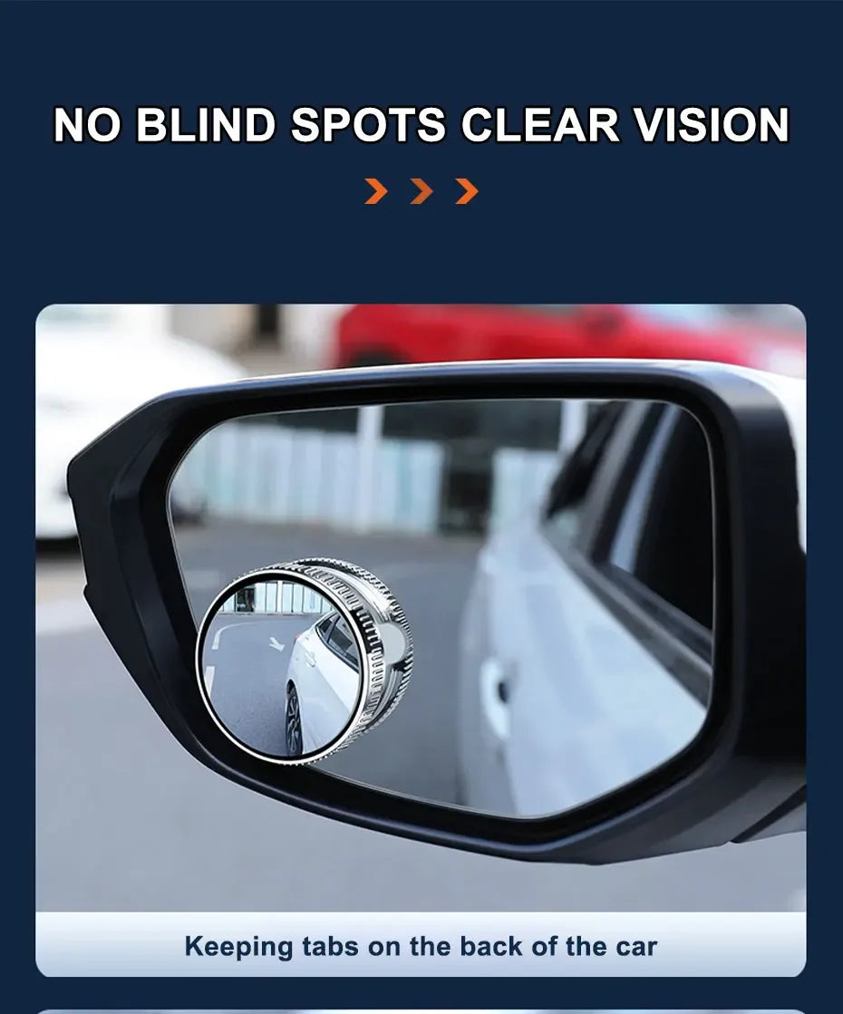360° Blind Spot Mirrors with Suction – 2-Pack - SteadyBuy