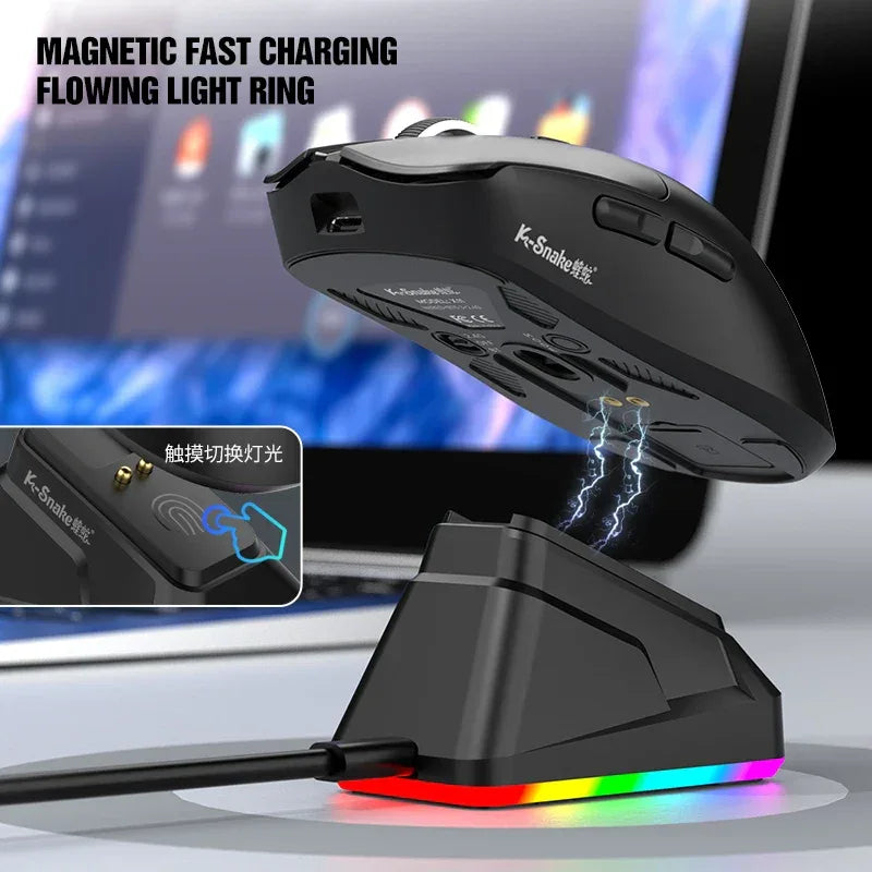 K-Sanke X11 Wireless Gaming Mouse with Magnetic Charging - SteadyBuy