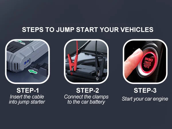 8000A Car Jump Starter with Air Compressor & Power Bank