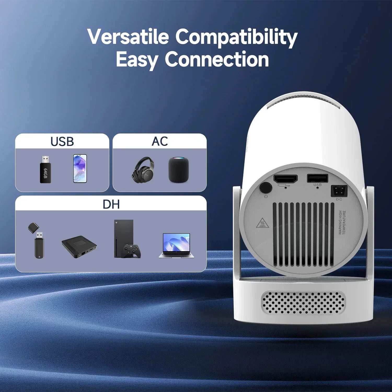 Magcubic HY300 Pro 8K Android Portable Projector - SteadyBuy