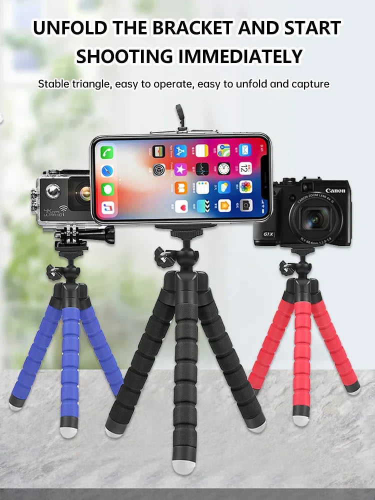 Flexible Octopus Tripod for Phone & Action Cameras - SteadyBuy