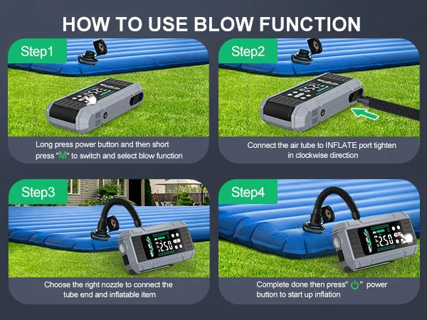 8000A Car Jump Starter with Air Compressor & Power Bank