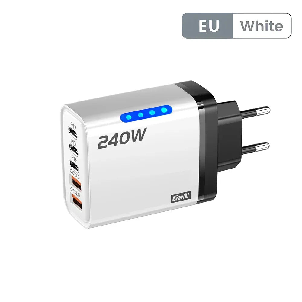 5-Port USB-C PD Wall Charger with Quick Charge 3.0 - SteadyBuy