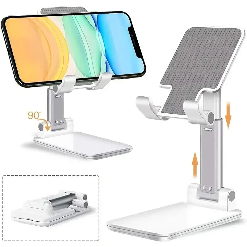 Adjustable Desk Phone & Tablet Stand – Black - SteadyBuy