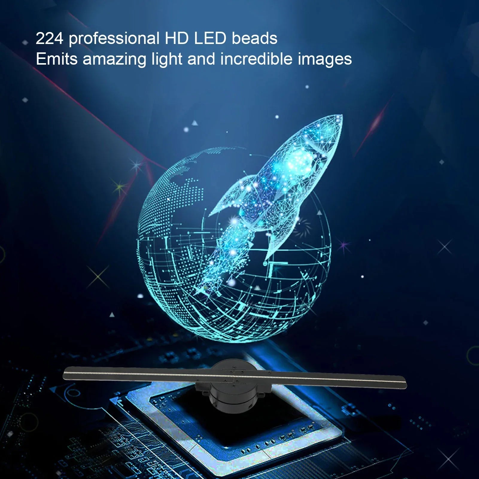 16.5" WiFi 3D Hologram Advertising Fan Projector - SteadyBuy
