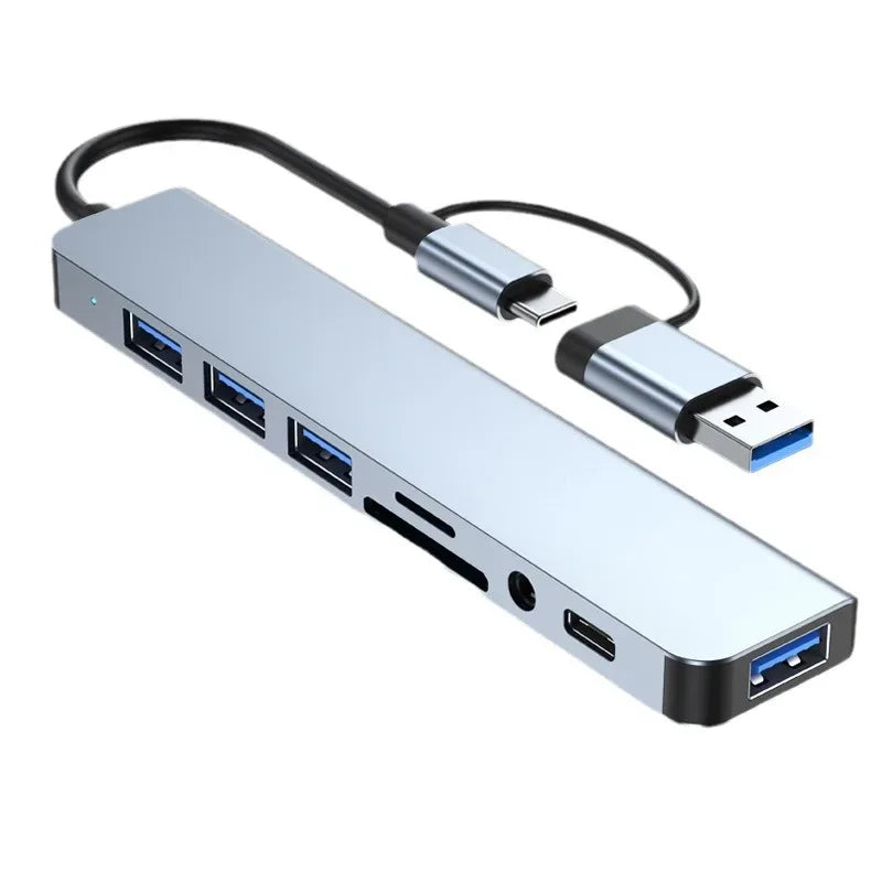 8‑in‑2 USB‑C Hub Docking Station - SteadyBuy