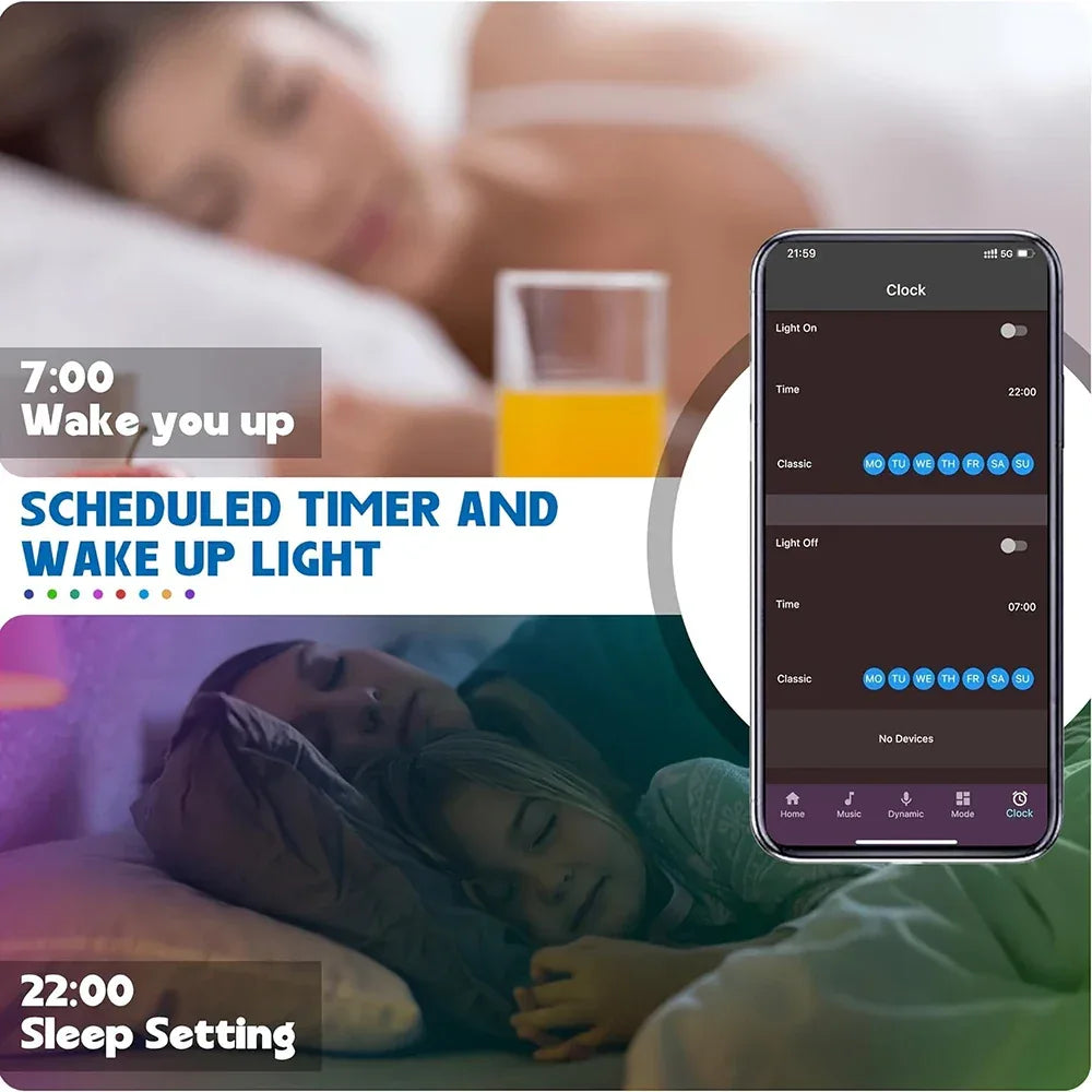 RGB LED Strip Lights with App Control (15m Kit) - SteadyBuy