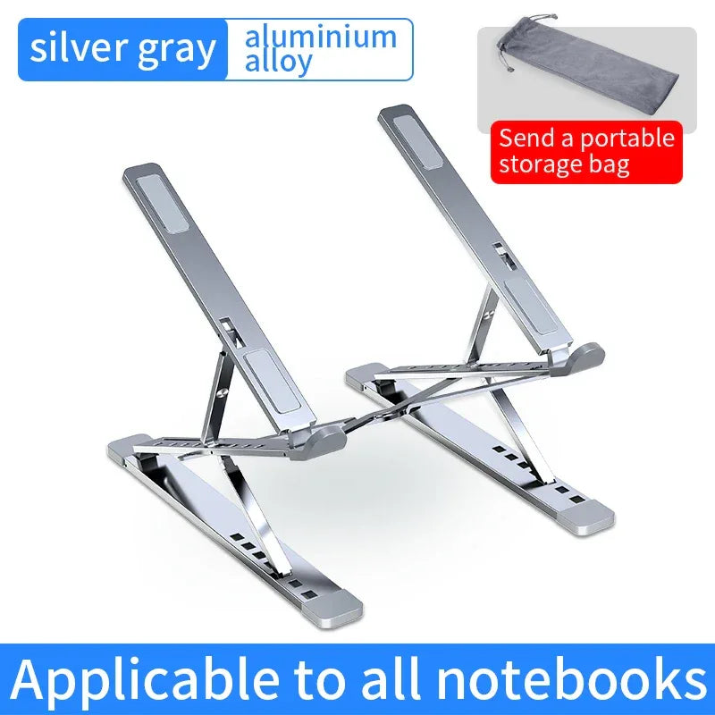 Aluminium Adjustable Laptop Stand for MacBook & Notebooks - SteadyBuy