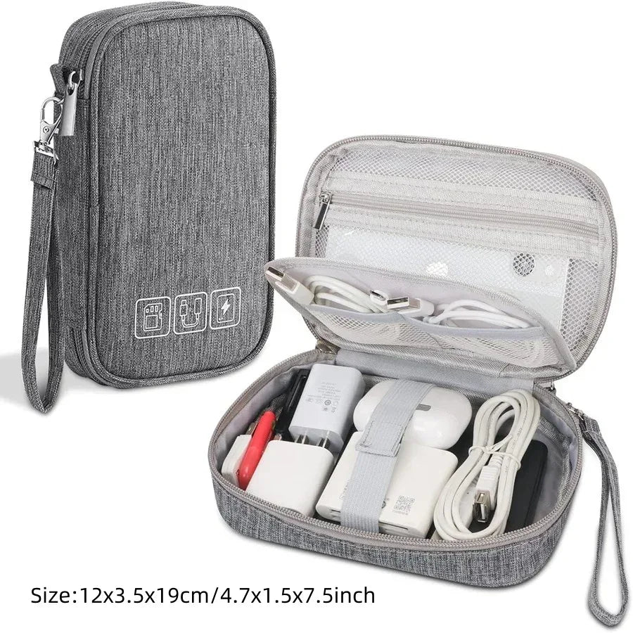 Travel Cable Winder & Tech Organiser Box - SteadyBuy