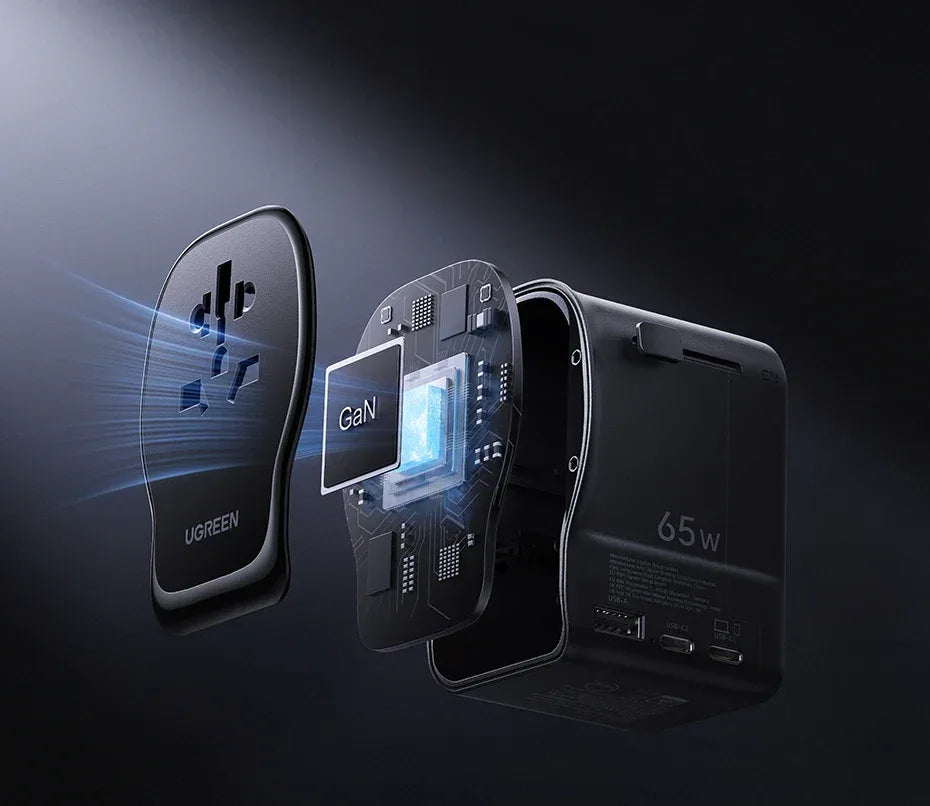 UGREEN 65W GaN Universal Travel Adapter & Charger - SteadyBuy