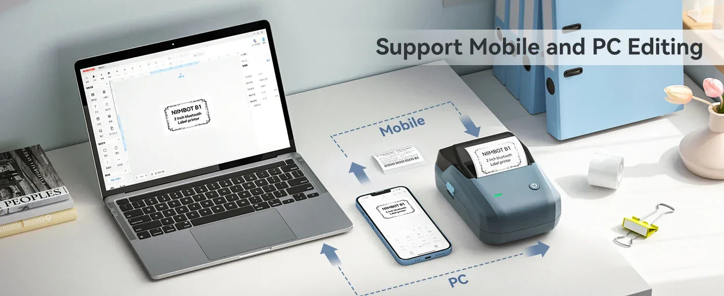 Niimbot B1 Bluetooth Thermal Label Printer (2") - SteadyBuy