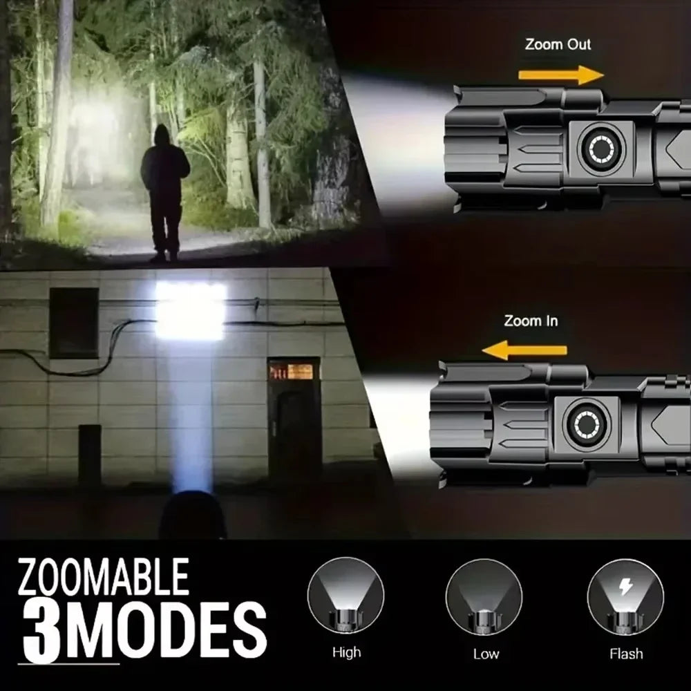 Car Emergency LED Torch - Rechargeable Flashlight for Your Vehicle